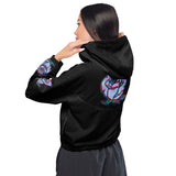 Water Colored Rose Women’s cropped windbreaker
