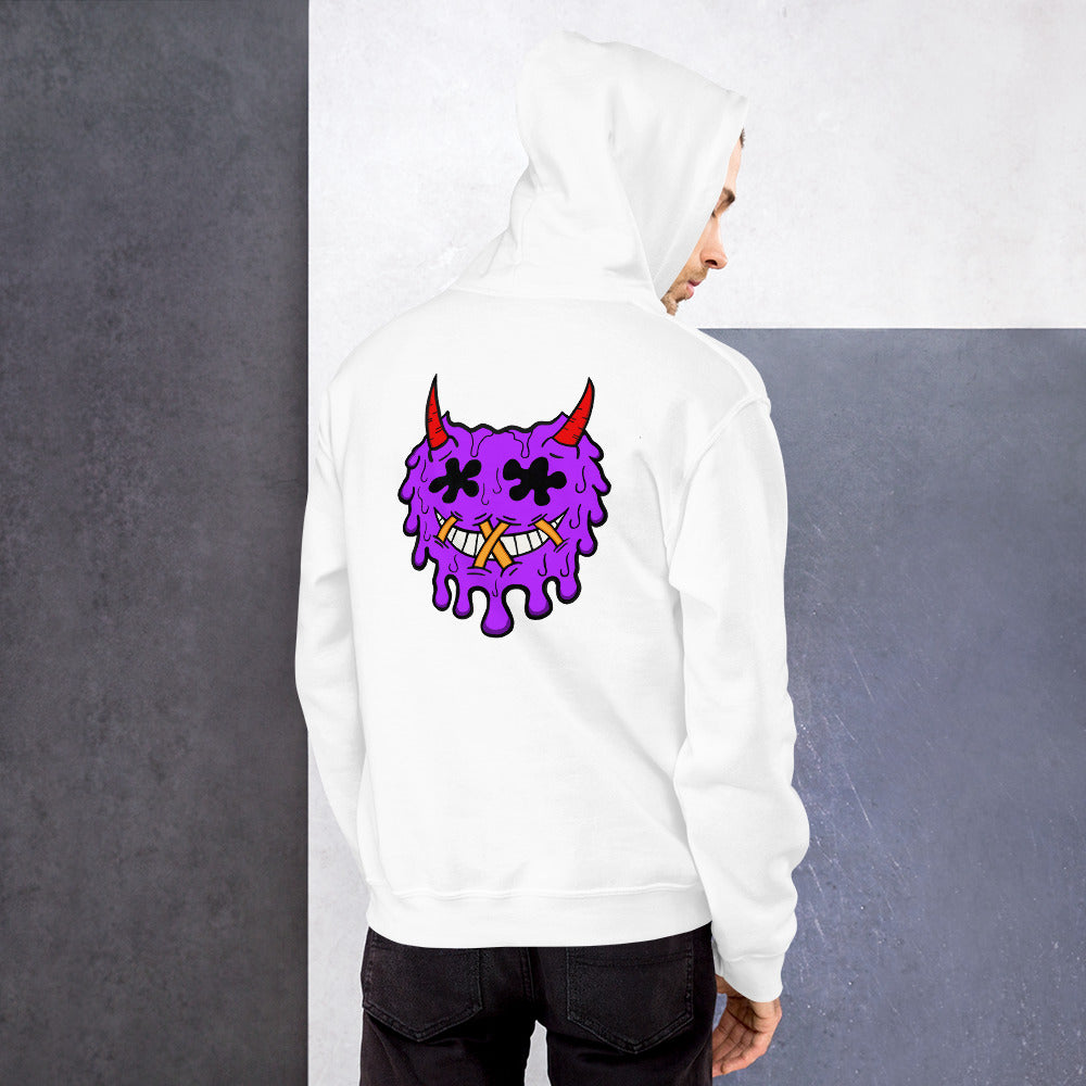 Devil Emoji Hoodie back design (unisex)
