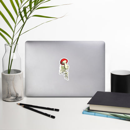 Mushroom Faerie Bubble-free stickers