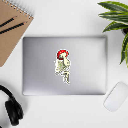 Mushroom Faerie Bubble-free stickers