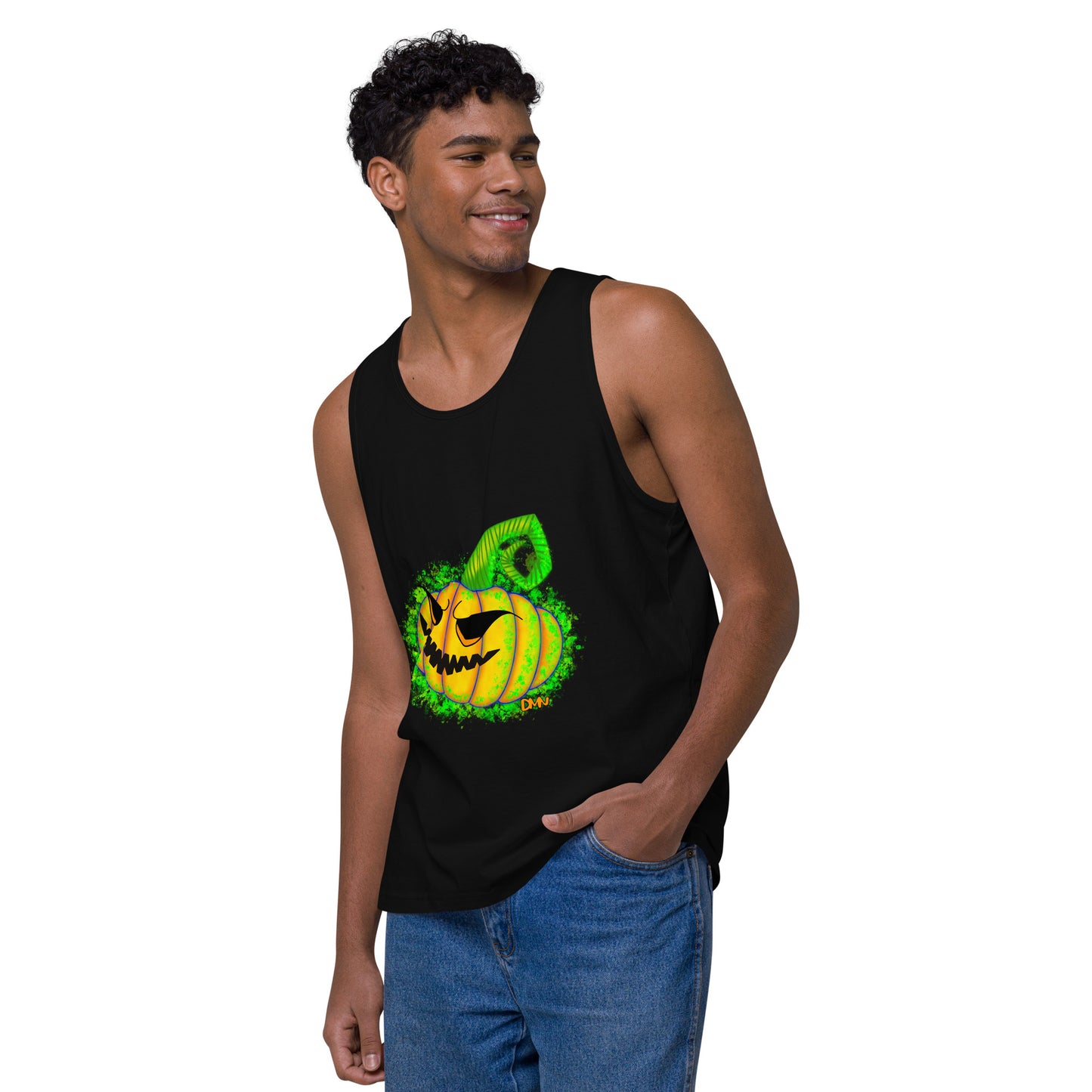 Jack o Lantern Men’s premium tank top
