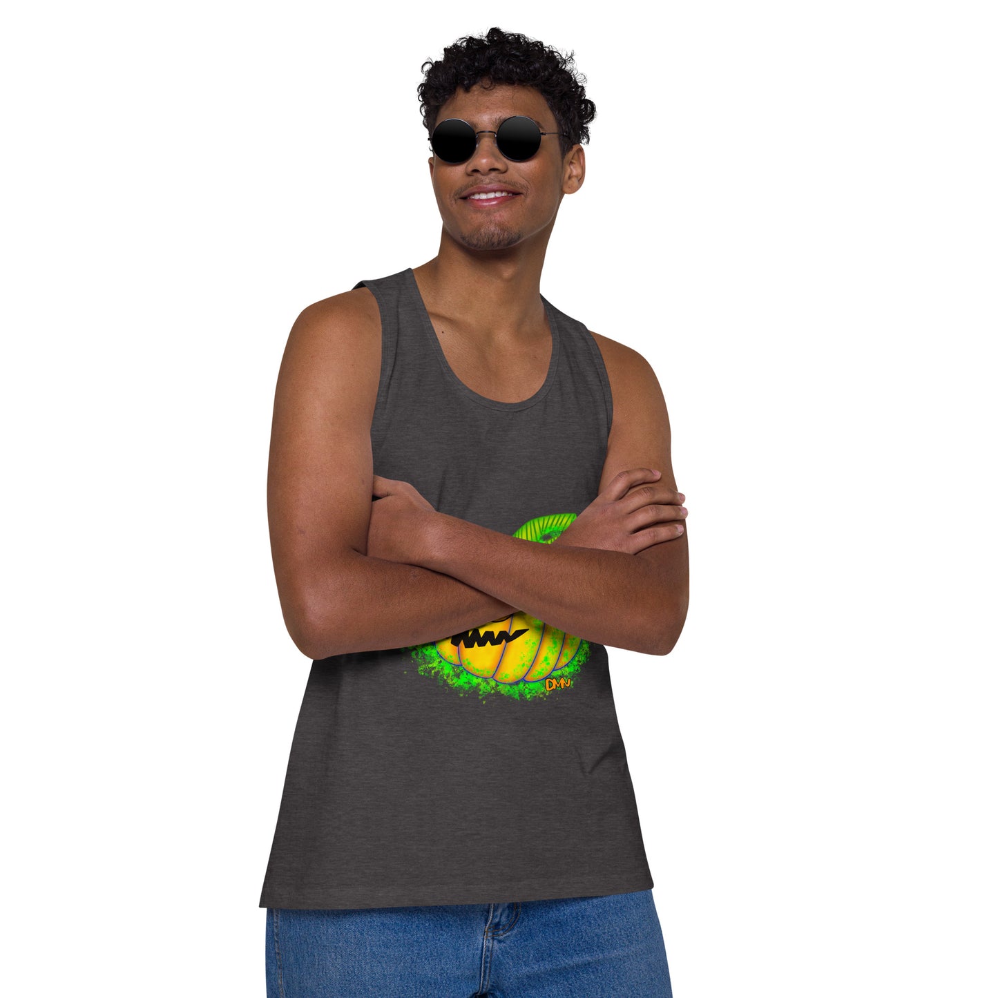 Jack o Lantern Men’s premium tank top