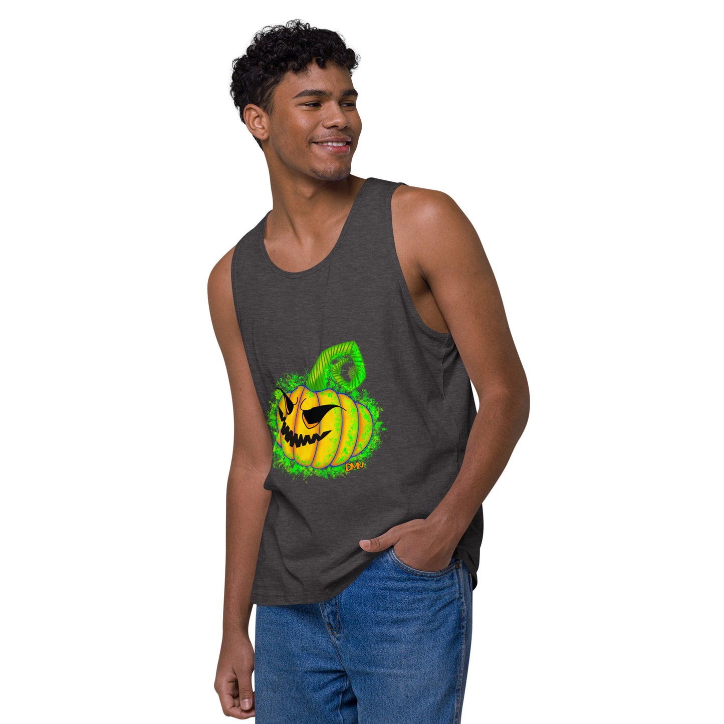 Jack o Lantern Men’s premium tank top