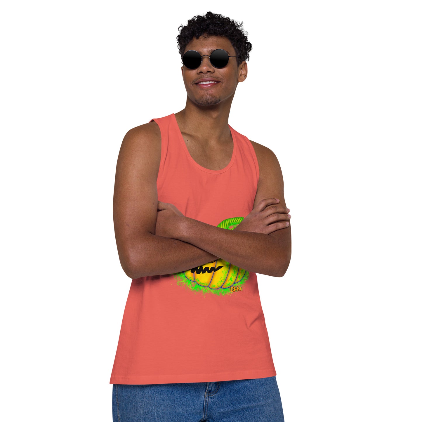Jack o Lantern Men’s premium tank top