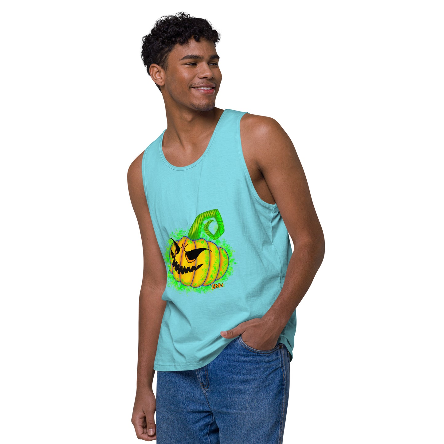 Jack o Lantern Men’s premium tank top