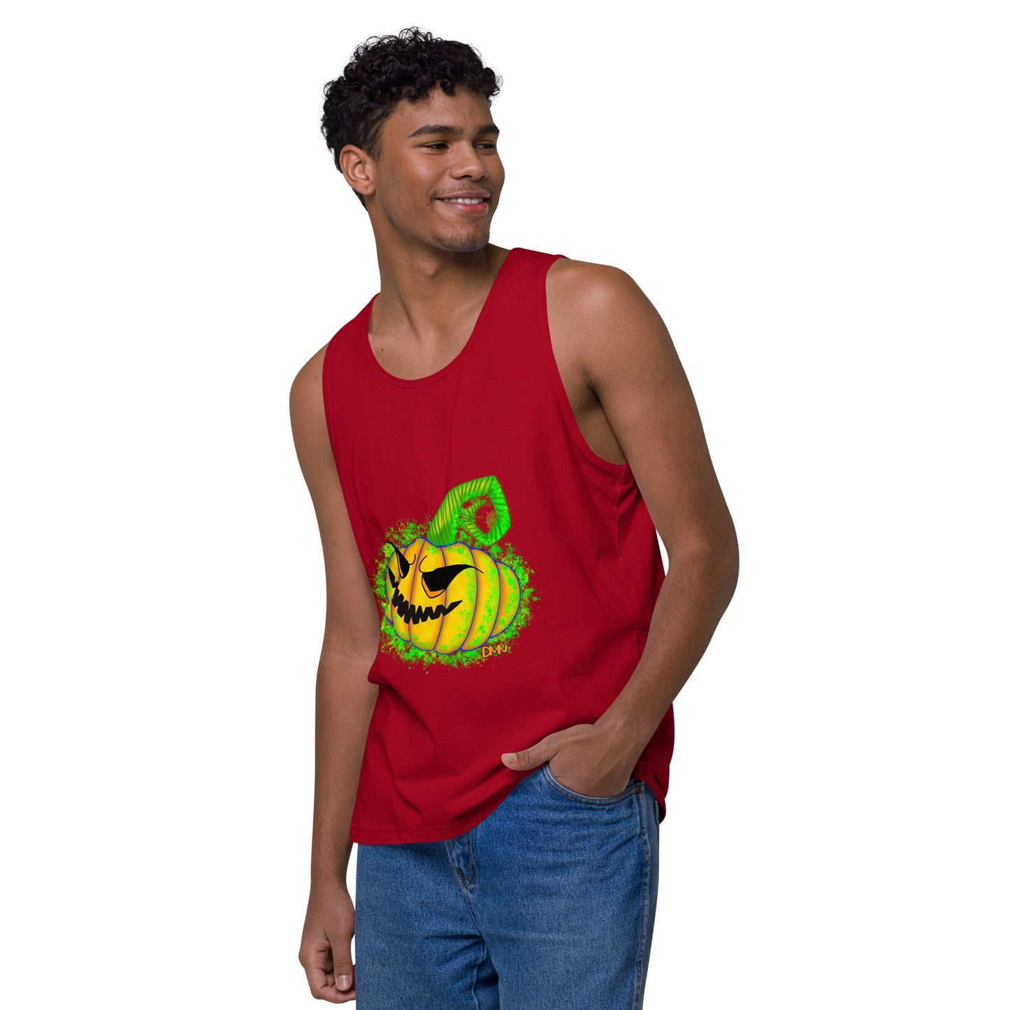 Jack o Lantern Men’s premium tank top