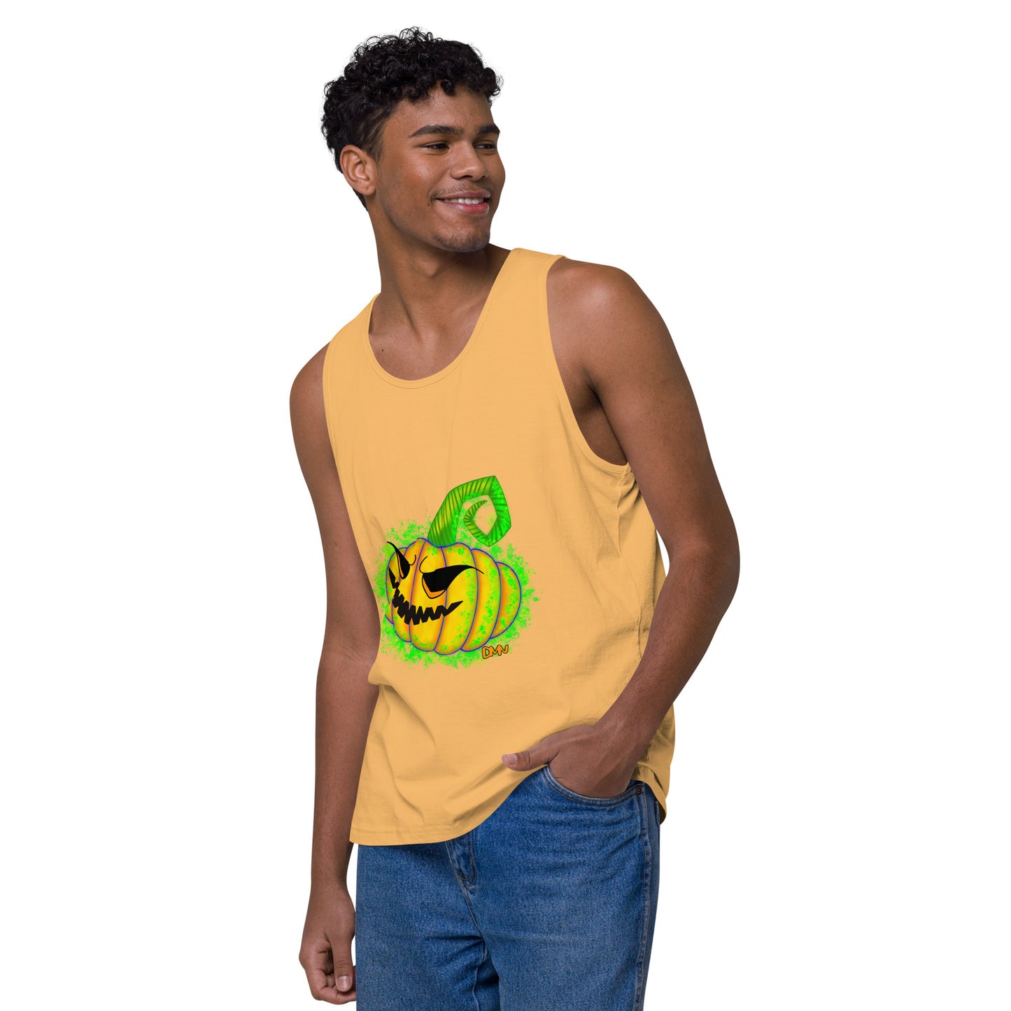 Jack o Lantern Men’s premium tank top