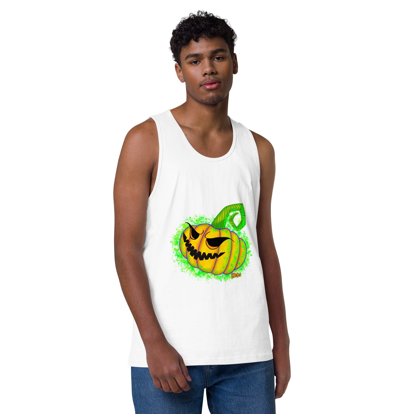 Jack o Lantern Men’s premium tank top