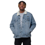 Diversity Made Niche Unisex denim sherpa jacket