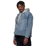 Diversity Made Niche Unisex denim sherpa jacket