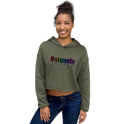 Uniquely Beautiful Crop Hoodie