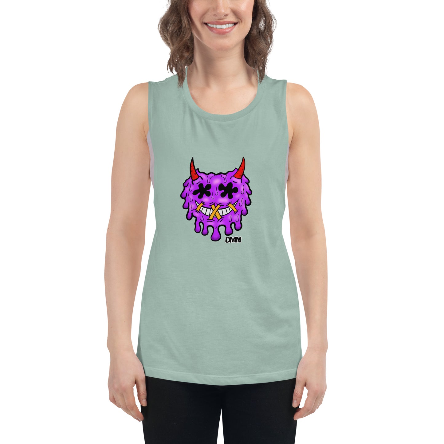 DMN Smiley Ladies’ Muscle Tank