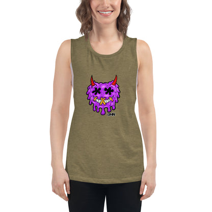 DMN Smiley Ladies’ Muscle Tank