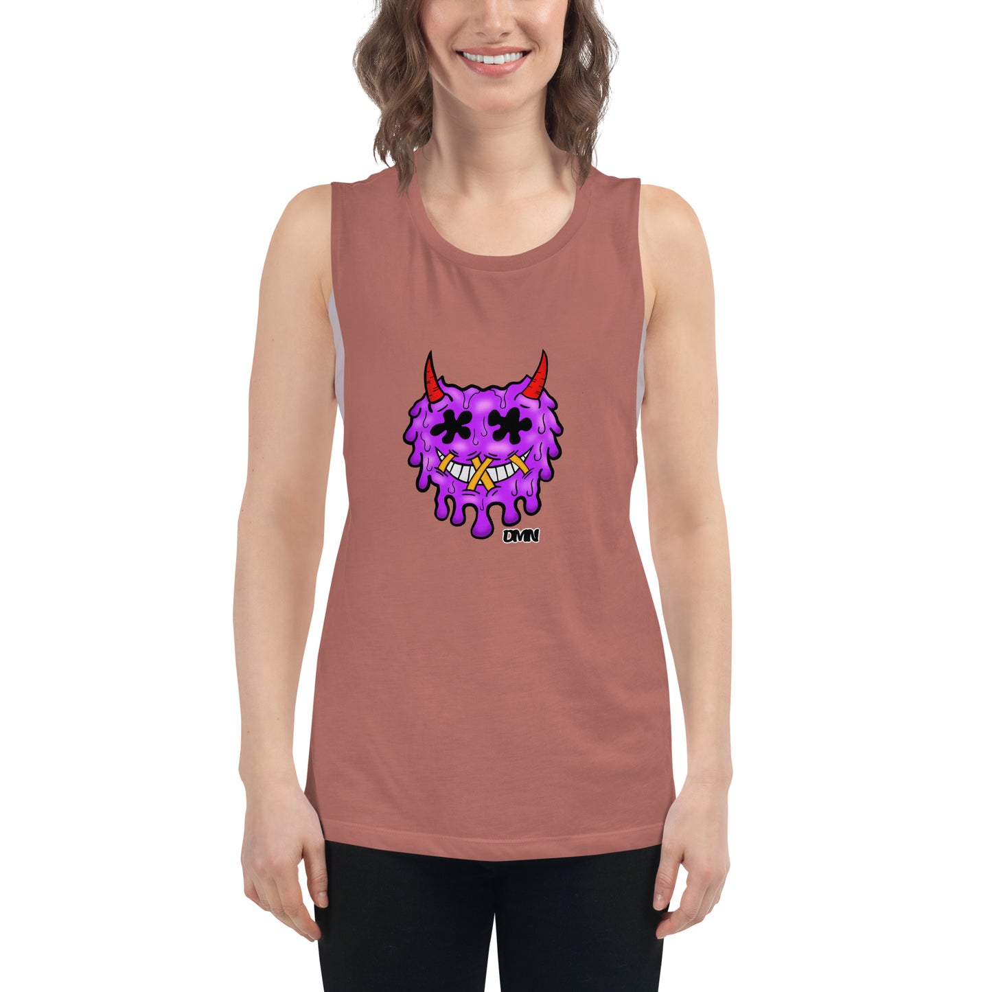 DMN Smiley Ladies’ Muscle Tank