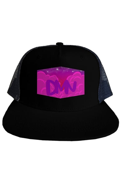 dmn purple clouds mesh hat