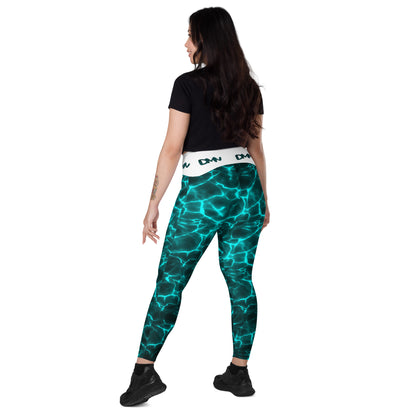 Dark Ocean Leggings with pockets