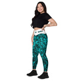 Dark Ocean Leggings with pockets