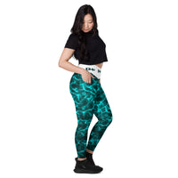 Dark Ocean Leggings with pockets