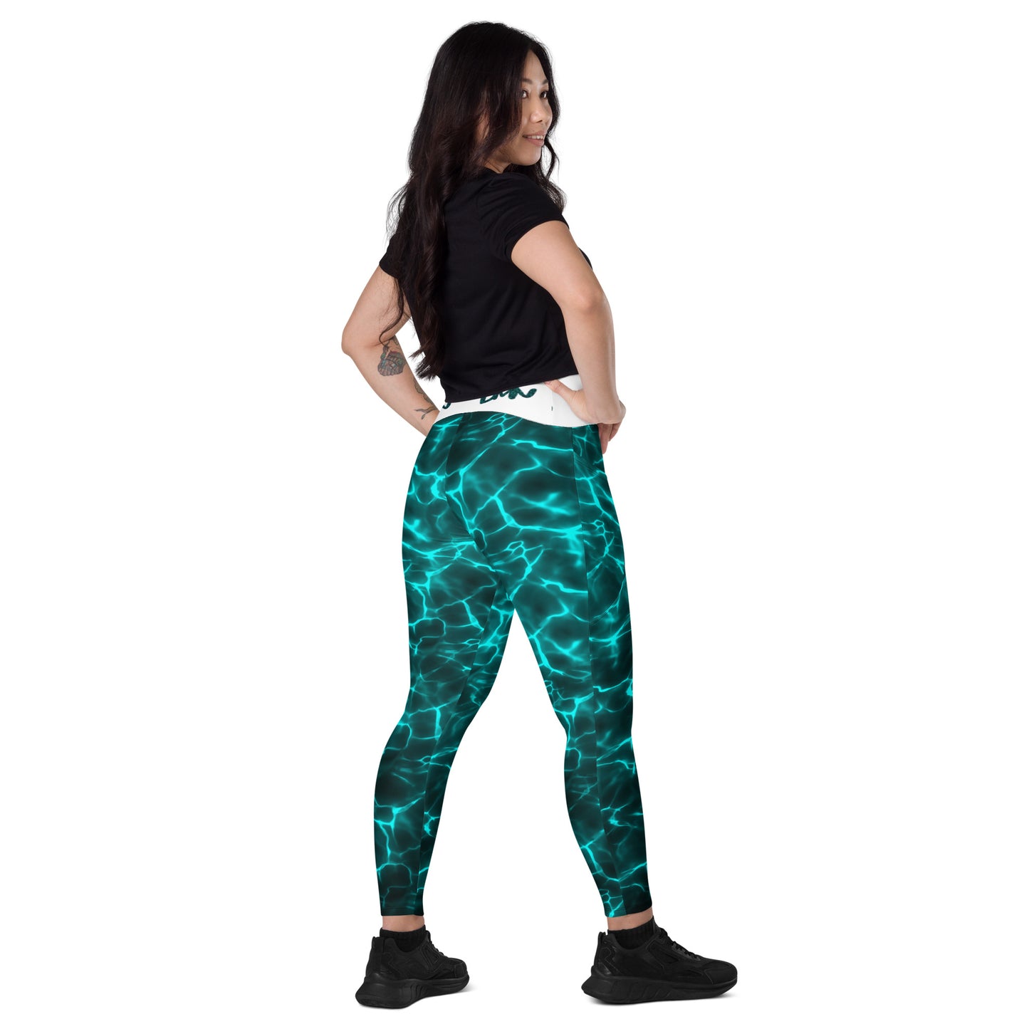 Dark Ocean Leggings with pockets