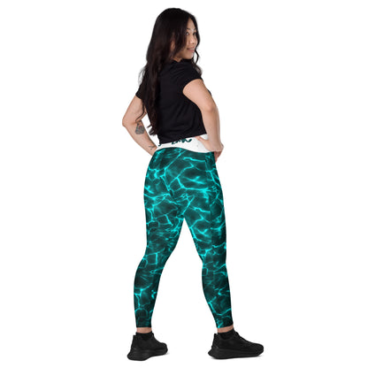 Dark Ocean Leggings with pockets