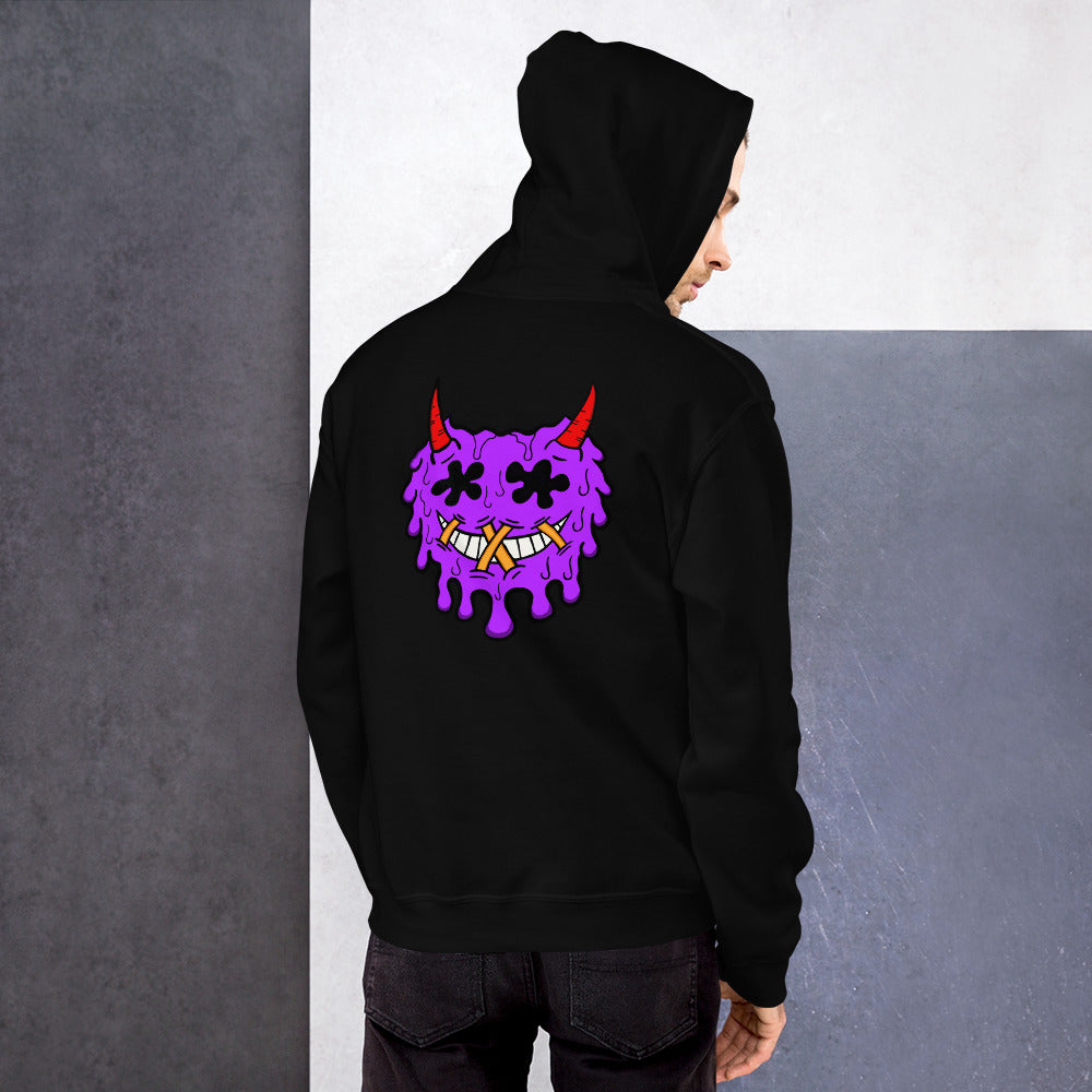 Devil Emoji Hoodie back design (unisex)