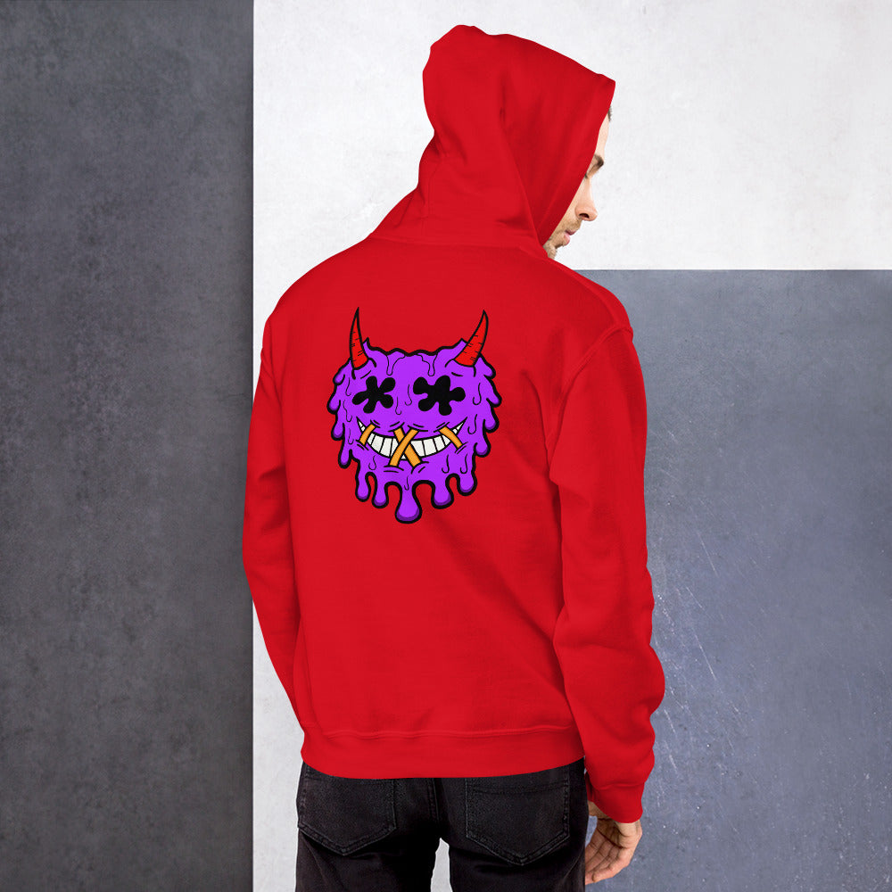 Devil Emoji Hoodie back design (unisex)